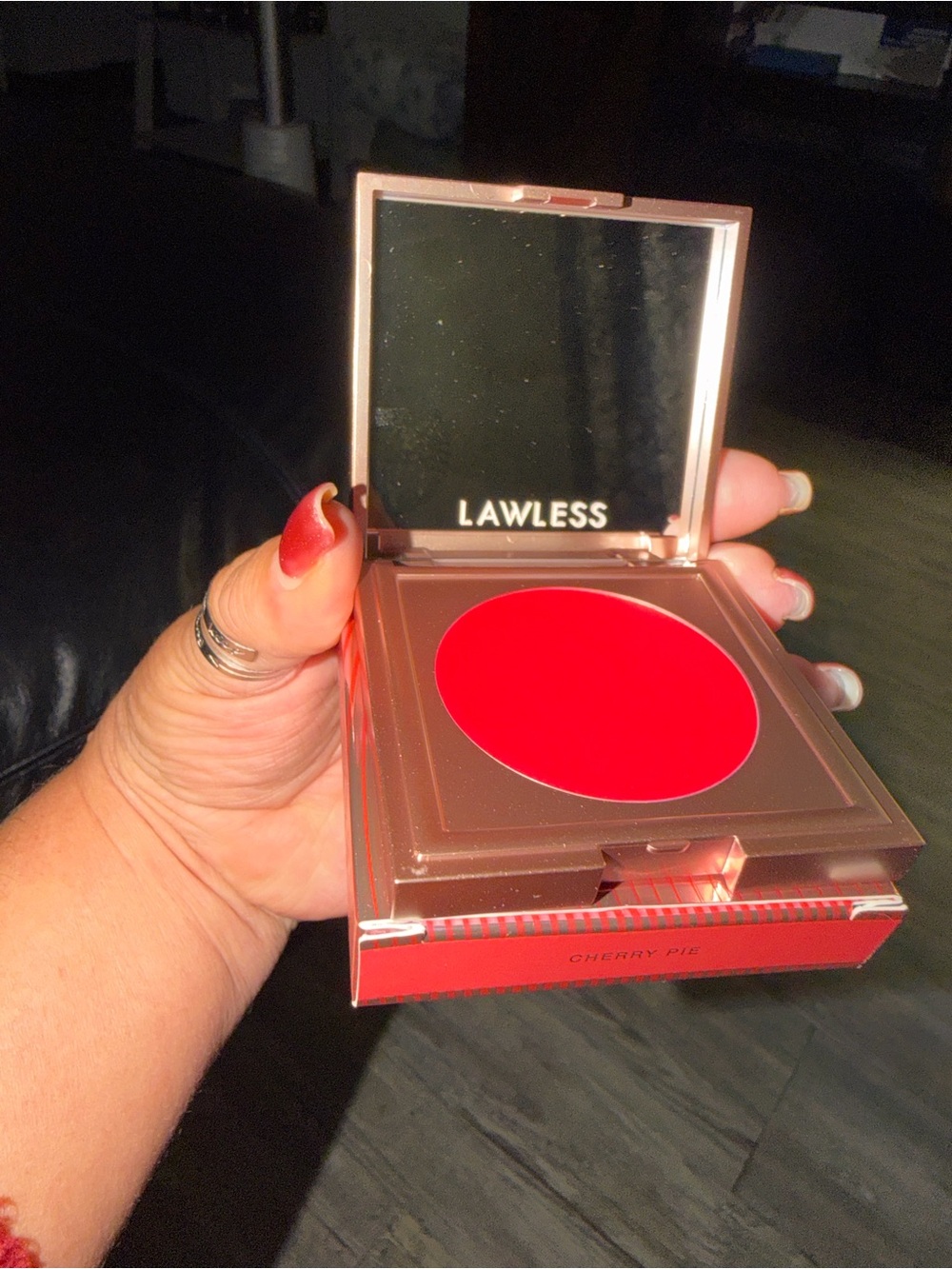 Lawless soft blur cream blush. In color Cherry Pie. SEE ALL PIC for color swatch